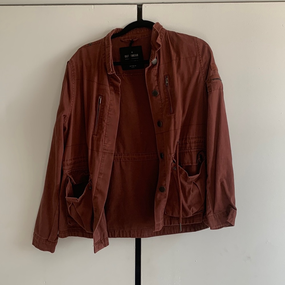 light jacket, auburn color, size 8